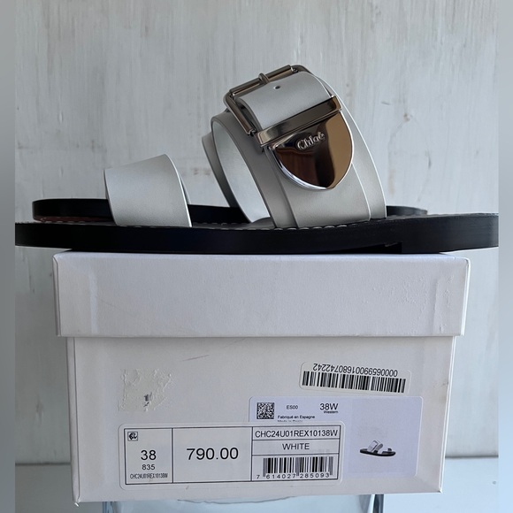 Chloé Rebecca Slide Sandal Size 38 - Picture 12 of 13